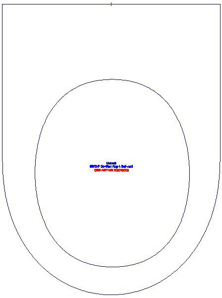 Renova Stand-WC Flachspüler Abg. horiz., teilgeschlossene Form_203010000_G