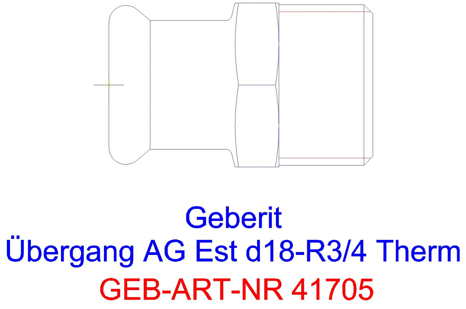 GE Mapress Therm Übergang mit AG d18-R1/2_41705_a