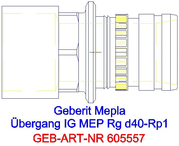 GE Mepla Übergang mit IG Rg d40-Rp1_605.557.00.5_A