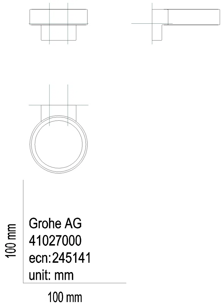 GROHE Halter Selection 41027 für Glas/Seifenspender chrom