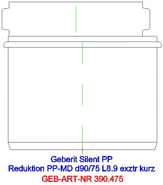 GE Silent-PP Reduktion exzentrisch kurz d90/75_390.475.14.1_L