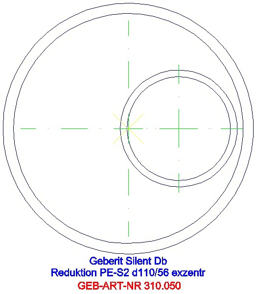 GE Silent-db20 Reduktion exzentrisch d110/56_310.050.14.1_G