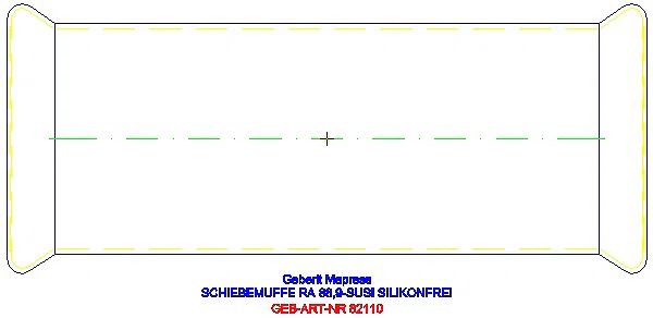 GE Mapress Edelstahl Schiebemuffe d88,9 (LABS-frei)_82110_G