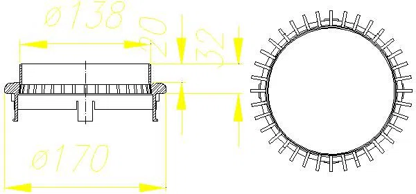 DALLMER Einlaufelement/Kiesfang S 15, d: 170 mm