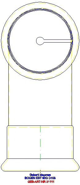 GE Mapress Edelstahl Bogen 90Gr d108_31111_L