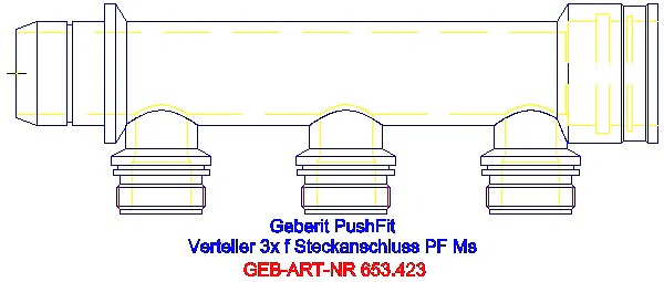 GE Verteiler dreifach mit Steckanschluss Ms M25_653.423.00.1_L