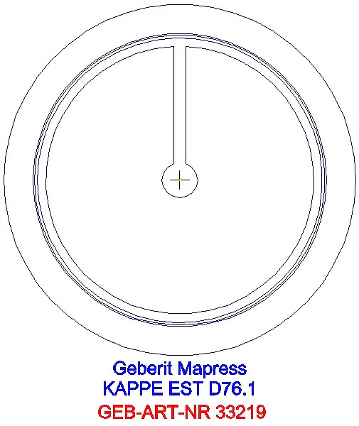 GE Mapress Edelstahl Kappe d76,1_33219_L