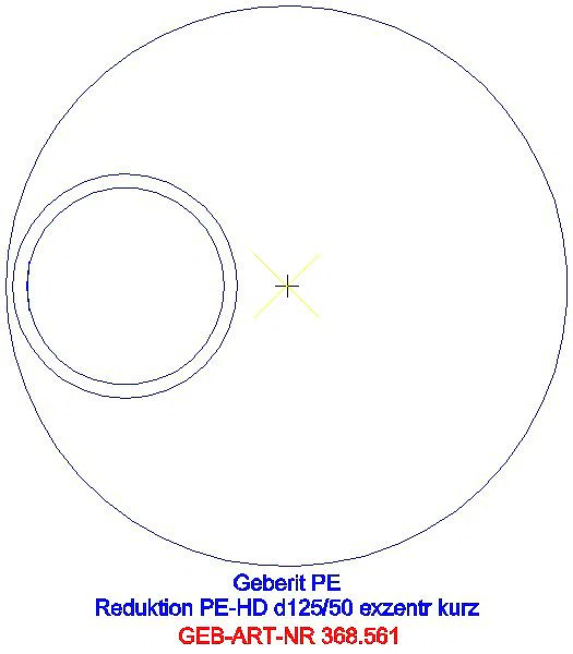 GE PE Reduktion exzentrisch kurz d125/50_368.561.16.1_G