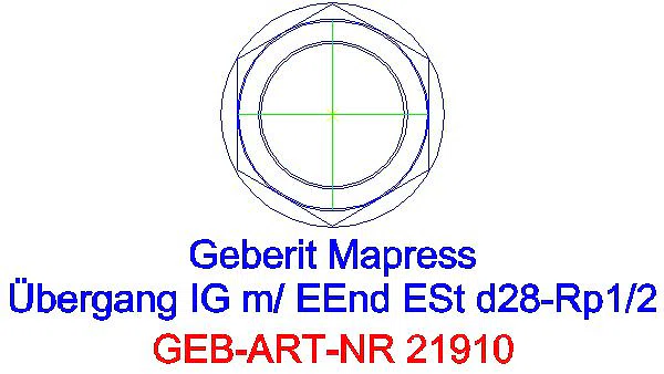 GE Mapress C-Stahl Übergang mit IG und Einschubende d28-Rp1/2 verzinkt_21910_L