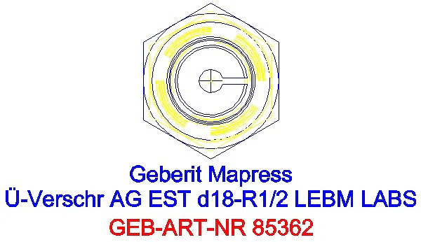 GE Mapress Edelstahl Übergangsverschr. mit AG ÜM ESt (LABS-frei) d18-R1/2_85362_L