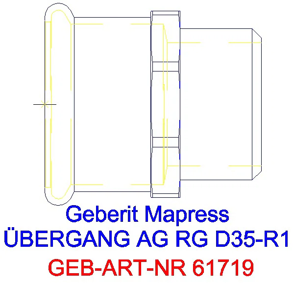 GE Mapress Kupfer Übergang mit AG Rg d35-R1_61719_A