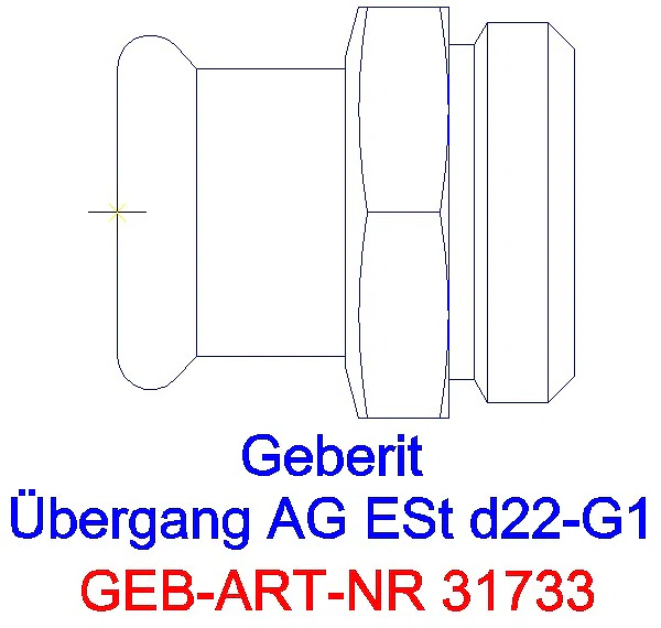 GE Mapress Edelstahl Übergang mit AG d22-G1_31733_G