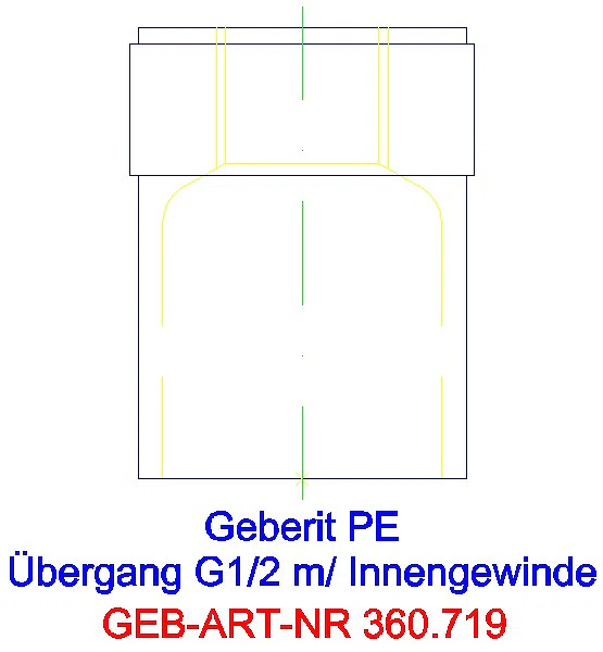 GE PE Übergang mit Innengewinde d40 Rp1/2_360.719.16.1_L