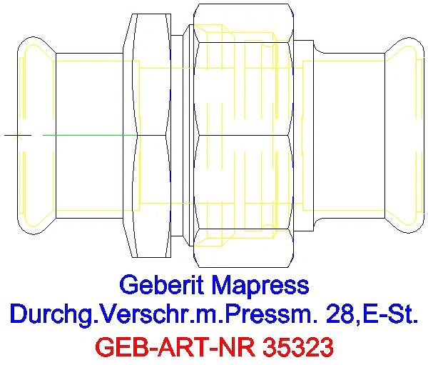 GE Mapress Edelstahl Verschraubung d28_35323_A