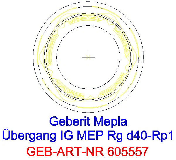 GE Mepla Übergang mit IG Rg d40-Rp1_605.557.00.5_L