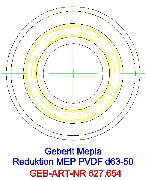 GE Mepla Reduktion PVDF d63-50_627.654.00.5_L