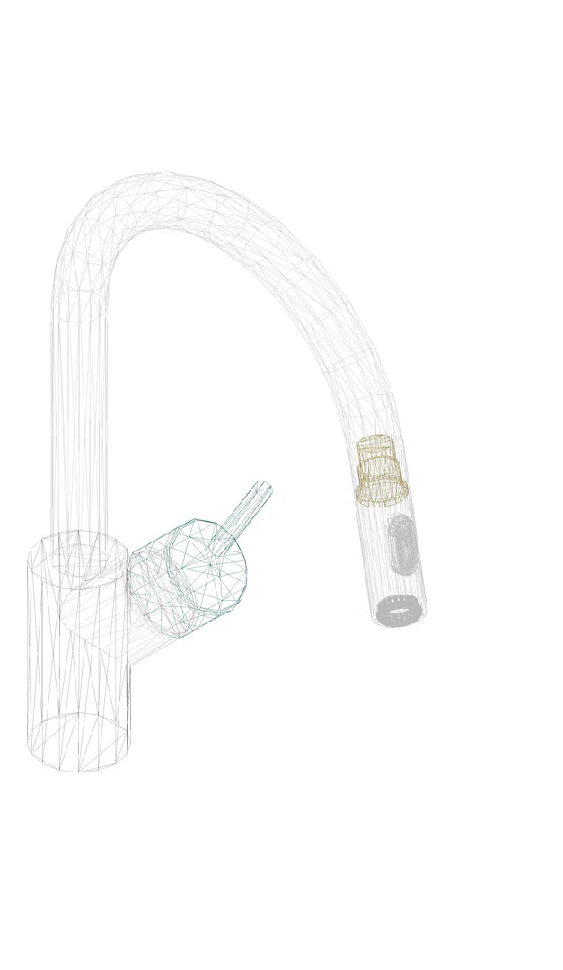 GROHE EH-SPT-Batterie Concetto 31483_2 h. Ausl. azb.Spülbrause supersteel