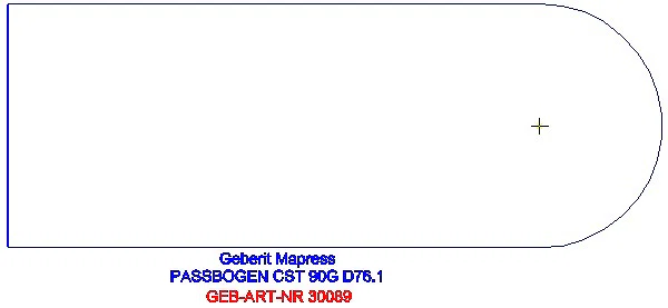 GE Mapress Edelstahl Passbogen 90Gr d76,1_30089_G