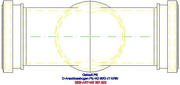 GE PE Doppelanschlussbogen 90Gr d110/90_367.923.16.1_G
