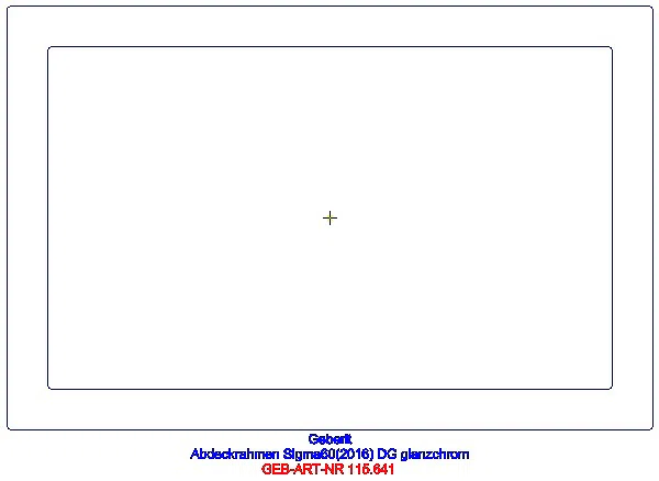GE Abdeckrahmen, zu BetPl. Sigma60 Chrom gebürstet_115.641.GH.1_A