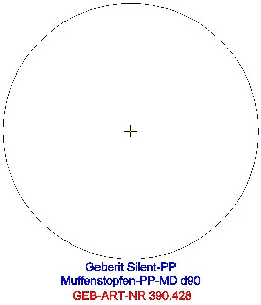 GE Silent-PP Muffenstopfen d90_390.428.14.1_G