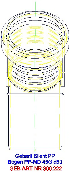 GE Silent-PP Bogen 45Gr d50_390.222.14.1_L