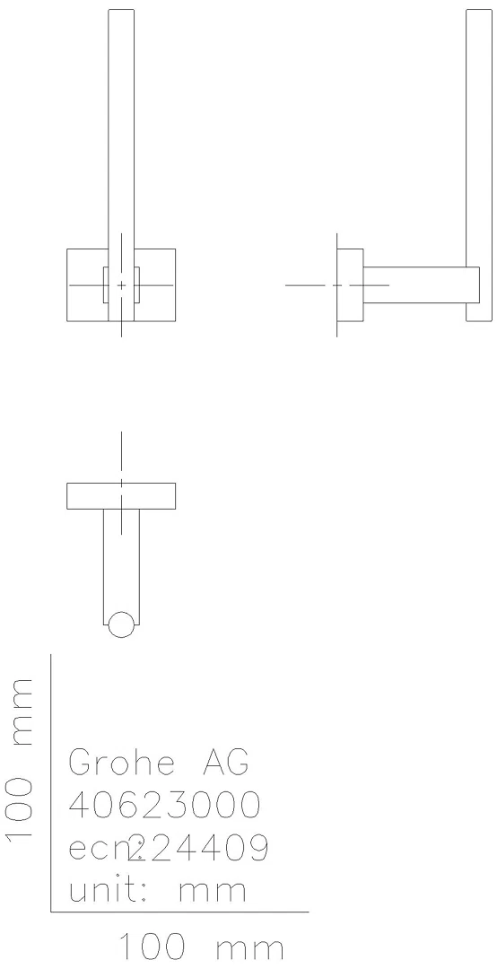 GROHE Reservepapierhalter Essentials Cube 40623_1 Wandmont. Metall supersteel