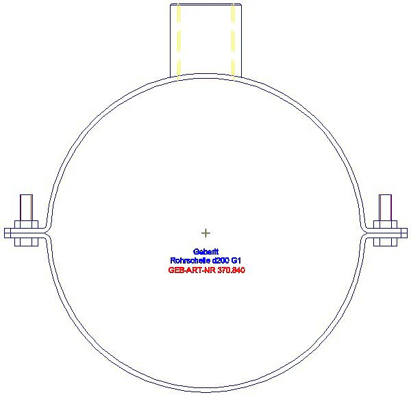 GE Rohrschelle mit Gewindemuffe G1 d200_370.840.00.1_A