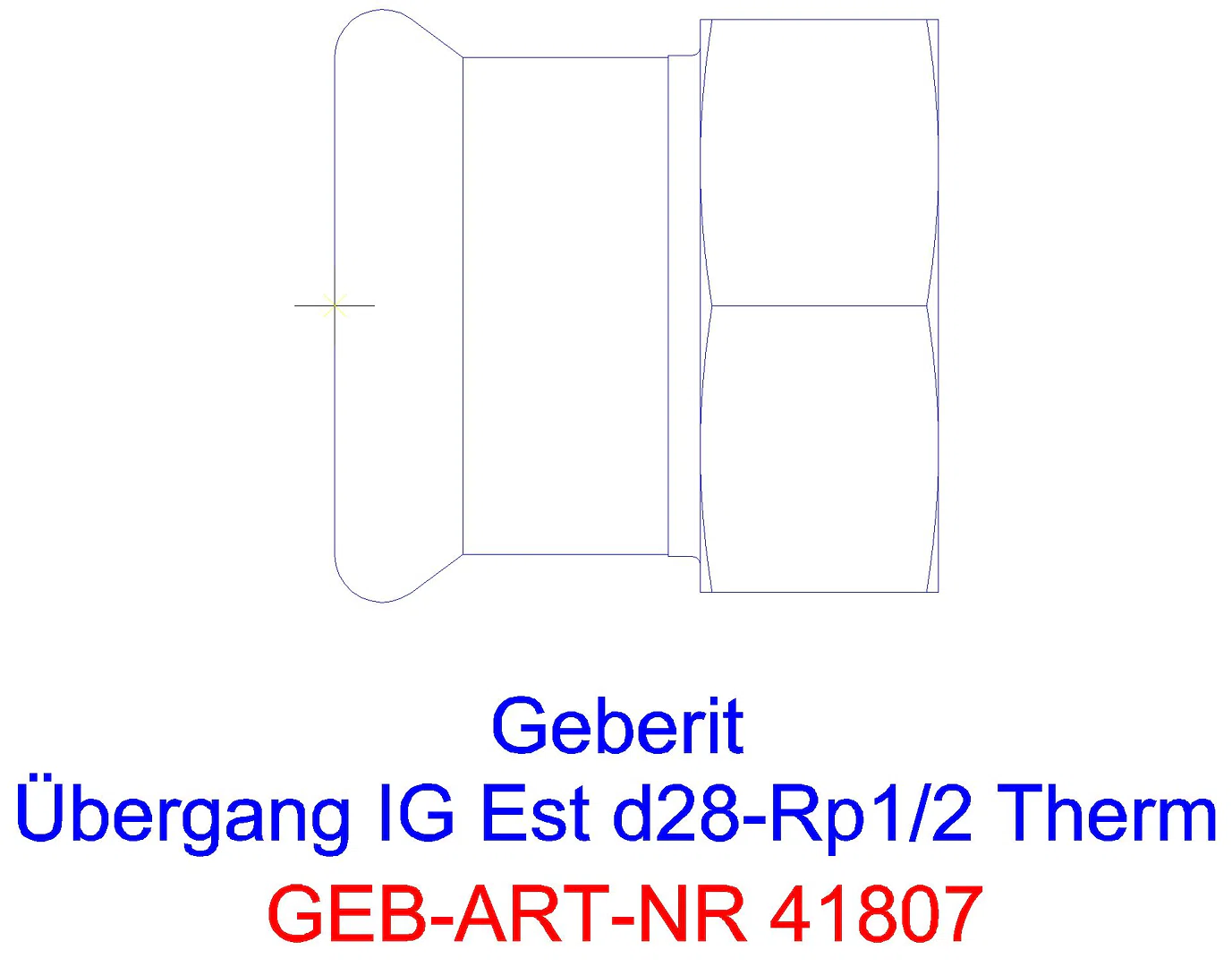 GE Mapress Therm Übergang mit IG d22-Rp3/4_41807_a