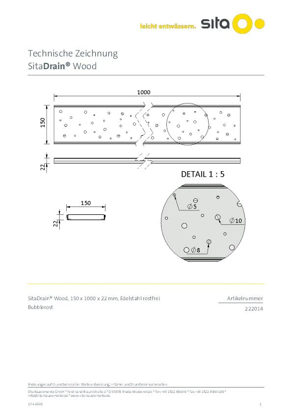 SitaDrain Wood