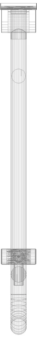 HEWI Stützklappgriff drehb. Ser 801, L:700mm, mit Bodenstütze rubinrot