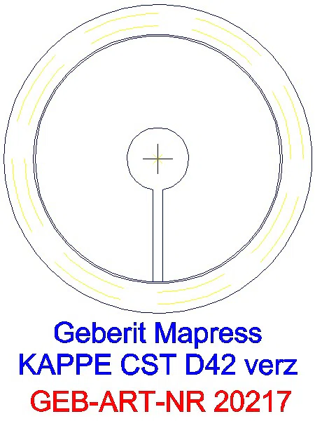 GE Mapress C-Stahl Kappe d42 verzinkt_20217_L