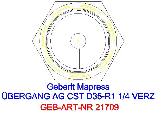 GE Mapress C-Stahl Übergang mit AG d35-R1 1/4 verzinkt_21709_L