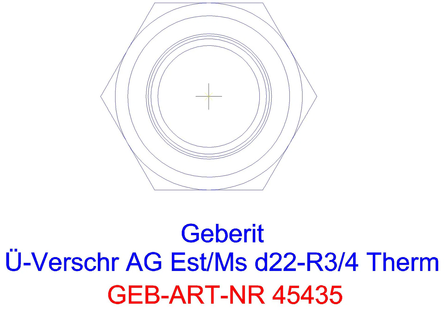 GE Mapress Therm Übergangsverschr. mit AG d15-R1/2_45435_l