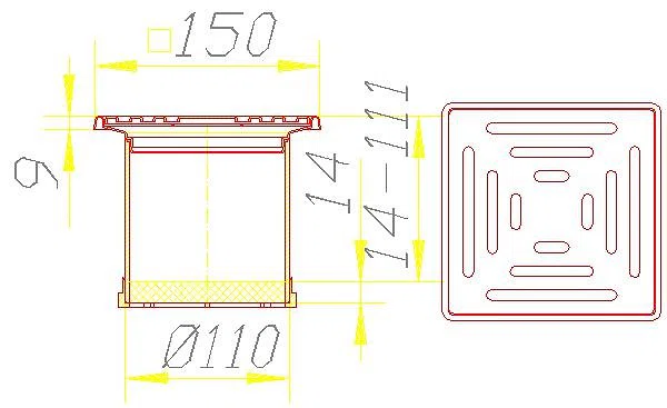 DALLMER Aufsatz SEC 10, 150 x 150 mm