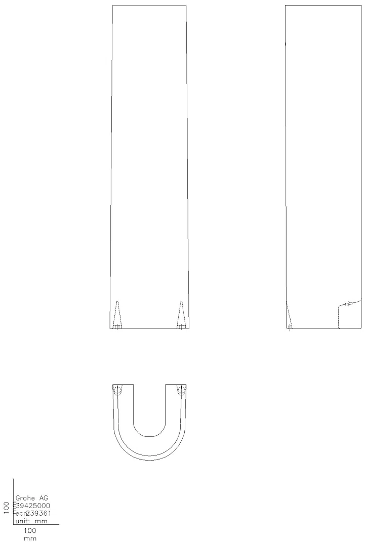 GROHE Standsäule Bau Keramik 39425 alpinweiß