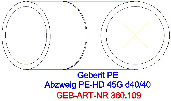 GE PE Abzweig 45Gr d40/40_360.109.16.1_G