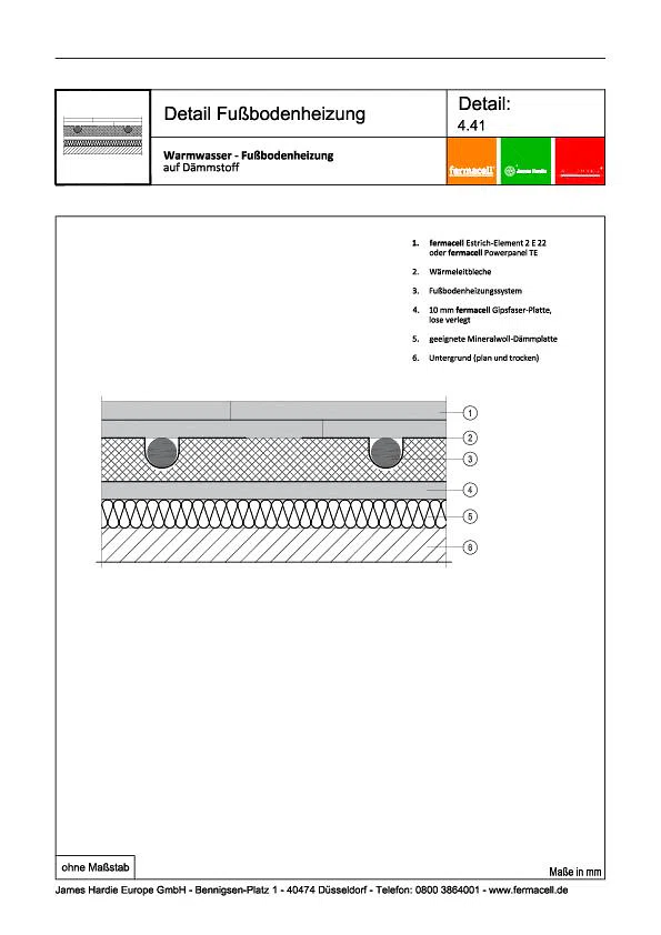 4.41_Warmwasser_Fußbodenheizung_auf_Daemmstoff