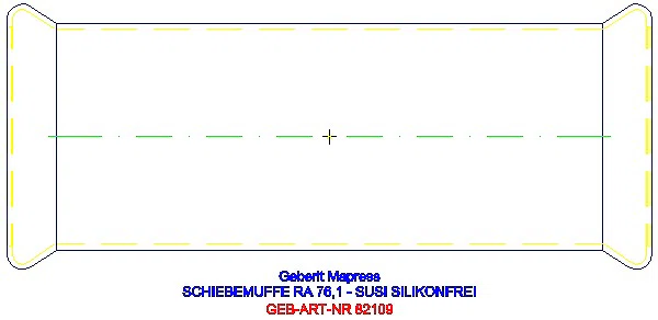 GE Mapress Edelstahl Schiebemuffe d76,1 (LABS-frei)_82109_A