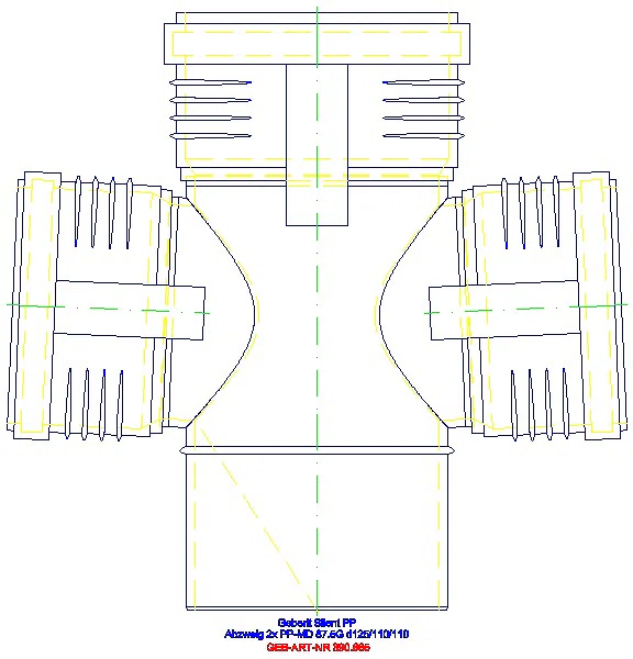 GE Silent-PP Abzweig 87,5Gr zweifach d125/110_390.665.14.1_A
