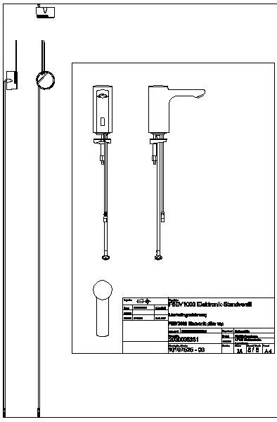 Standventil, F5, elek., o. Mischung, 5l, UP-Netzteil 230 VAC, F5EV1003