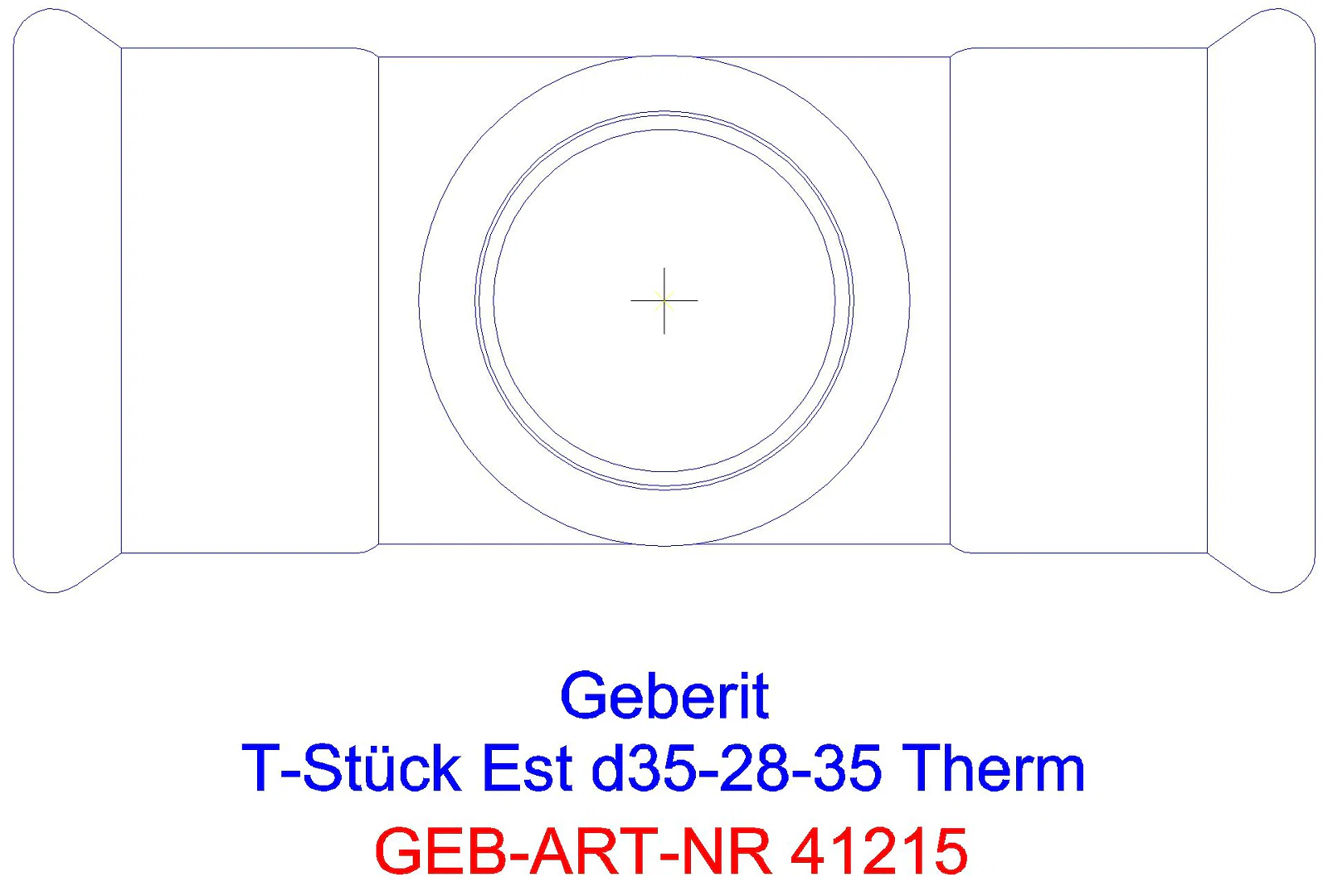 GE Mapress Therm T-Stück reduziert d35-22-35_41215_g