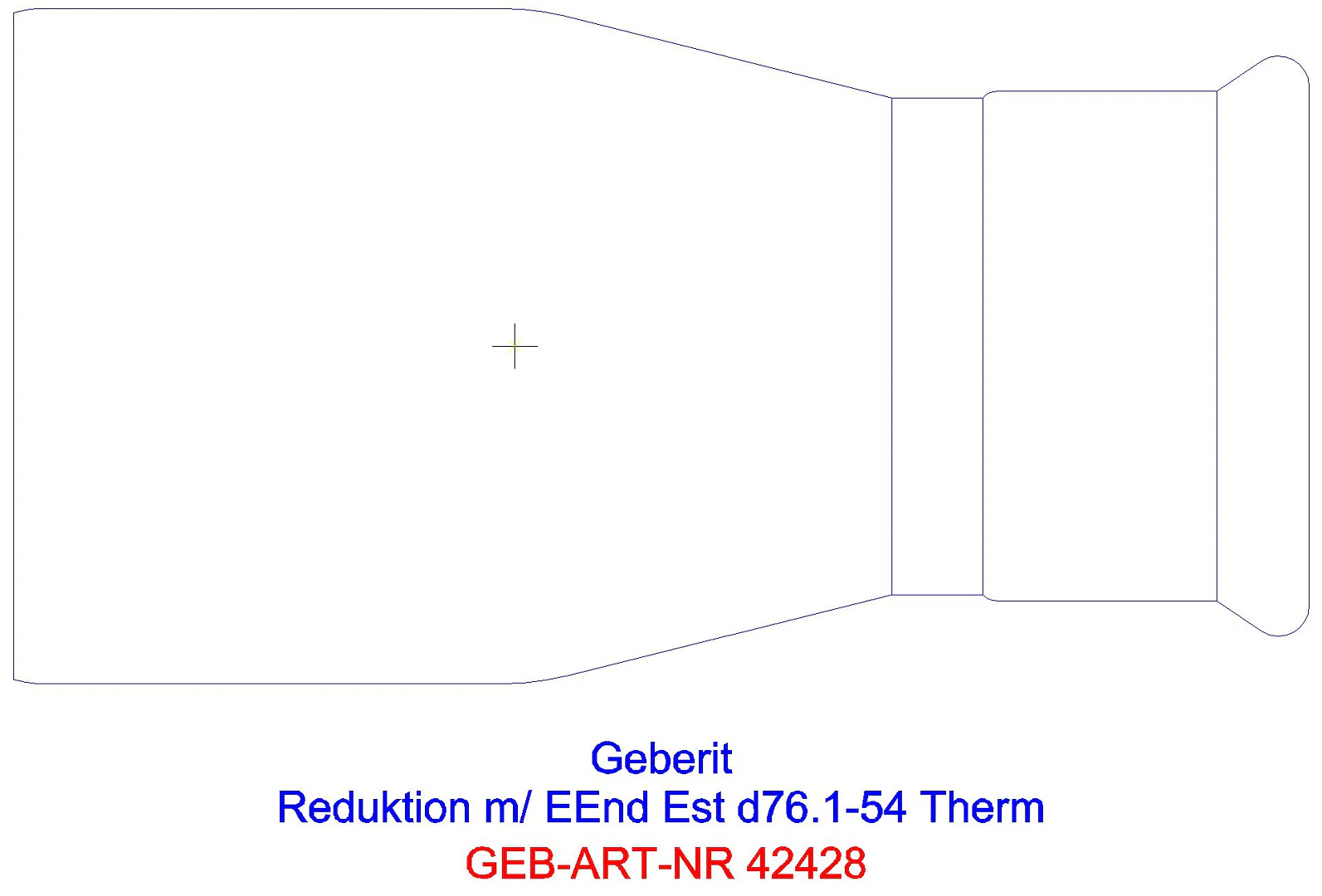 GE Mapress Therm Reduktion mit Einschubende d54-42_42428_l