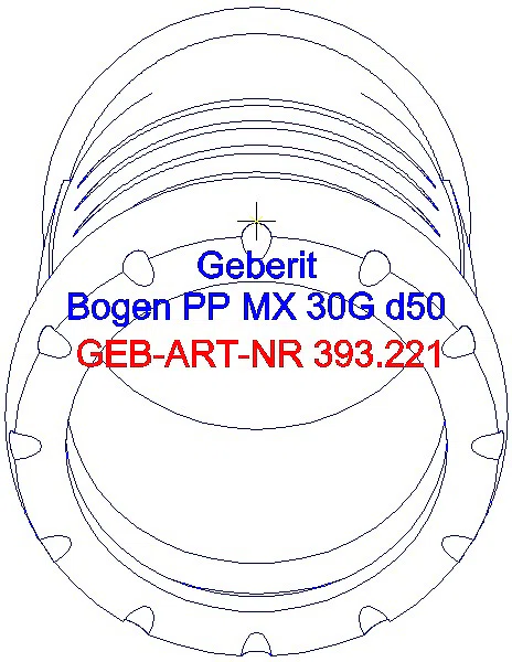 GE Silent-Pro Bogen 30Gr d50mm_393.221.14.1_G