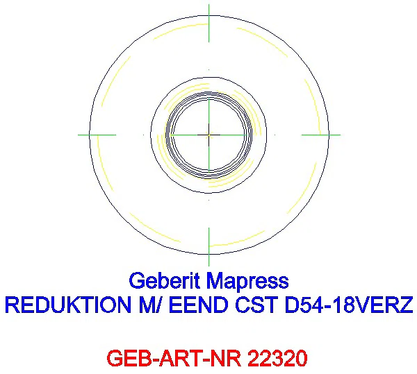 GE Mapress C-Stahl Reduktion mit Einschubende d54-18 verzinkt_22320_A