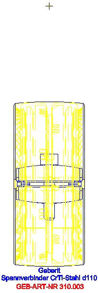 GE Silent-db20 Spannverbinder CrTi-Stahl d110_310.003.14.3_L