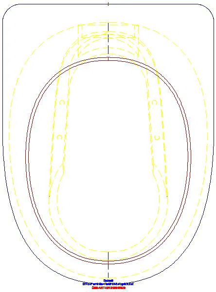 Renova Comfort Stand-WC Flachspüler erhöht/barrierefrei, Abg.horiz.,KeraTect_218510600_G