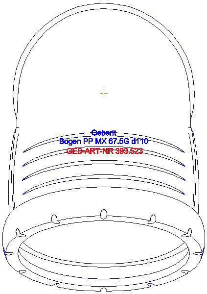 GE Silent-Pro Bogen 67,5Gr d110mm_393.523.14.1_G