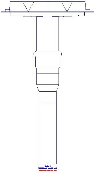 GE Rohbauset, zu Duschrinnen CleanLine, stockwerksdurchdringende Installation_154.153.00.1_L