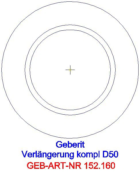 GE Anschlussstutzen mit Quetschverschraubung d50 L:25cm_152.160.11.1_G